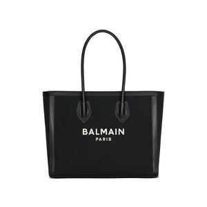 Balmain Black Cotton Tote Women's Bag